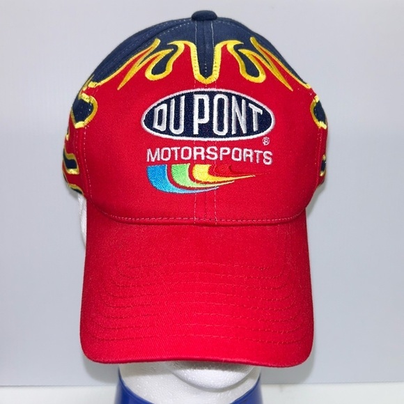 Dupont Motorsports Nascar Navy Blue Flames #24 Jeff Gordon Chase Authentic Hat - Picture 1 of 7